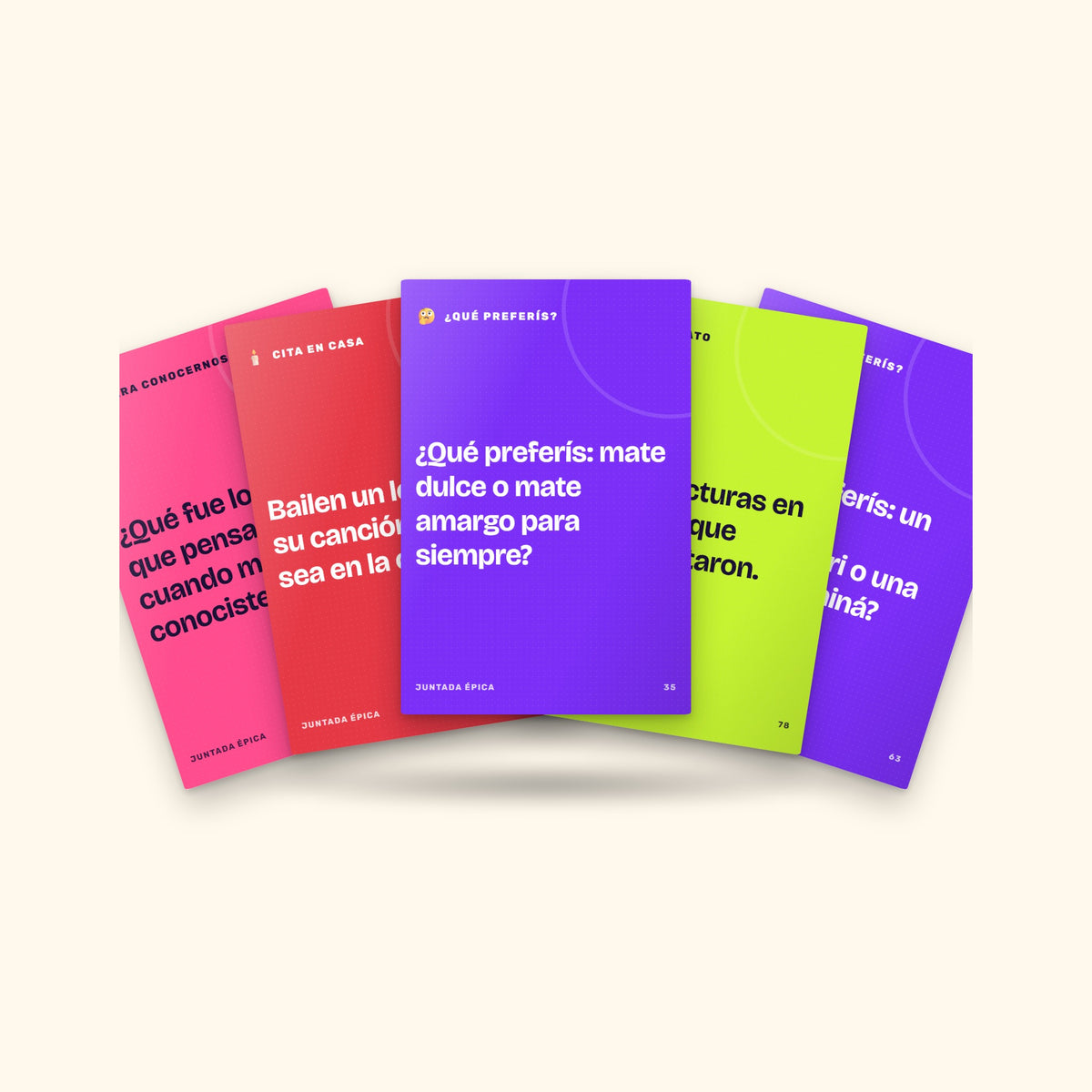 Juegos para parejas: mazo de 108 cartas